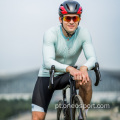 Proteção solar de camisa de ciclismo de manga longa para homens